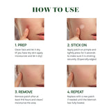 Absorbing Cover Healing Invisible Acne Patch Blemish Spot, Treatment, Facial Acne Patch Vegan, Cruelty Free, Hydrocolloid, Two Sizes 10mm 12mm (Total 84 Counts)