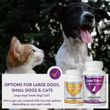 LiverTrio+ Comprehensive Liver Support Supplement for Smaller Dogs. Flavorful Chewable Tablets Combining Same, SPC, Silybin A+B, + Glutathione 30Ct (Small - Medium)