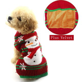 NACOCO Thick Snowman Dog & Cat Sweater - Xmas, New Year, Christmas Pet Clothes (Small, Thick Snowman)