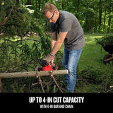 CRAFTSMAN V20 Cordless Pruning Saw, 6" Chain, Small Chainsaw with Battery and Charger Included (CMCCS320D1) & CMZCSC6 6" Chainsaw Replacement Chain