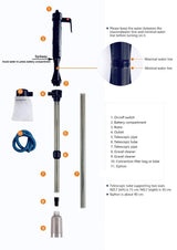 LONDAFISH Electric Fish Tank Vacuum Cleaner Syphon Operated Gravel Water Filter Cleaner Sand Washer