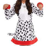 Dalmatian Dog Hooded Dress Costume - Girl Large 12-14, 1 Pc