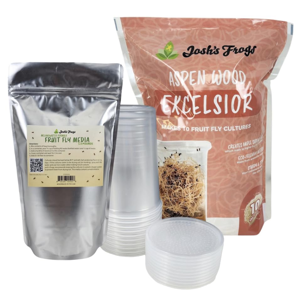 Josh's Frogs Melanogaster Fruit Fly Culture Kit (Makes 10 Cultures)