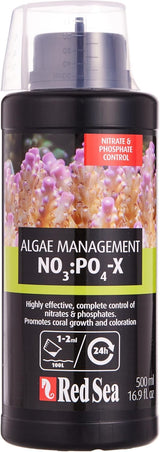 Red Sea NO3:PO4-X 500ml NOPOX - Nitrate & Phosphate Reducer for Reef Aquariums, Promotes Healthy Coral Growth, Controls Algae & Maintains Water