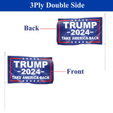 Homissor Trump Flag Made in USA 2024 Trump Flags 3x5 Outdoor Double Sided Donald Trump 2024 Take America Back for Outside