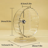 Fanlahmtasy Silent Hamster Wheel – 9.5 Inch Syrian Hamster Running Wheel, Anti-Skid & Height Adjustable, Easy to Clean (9.5inch)