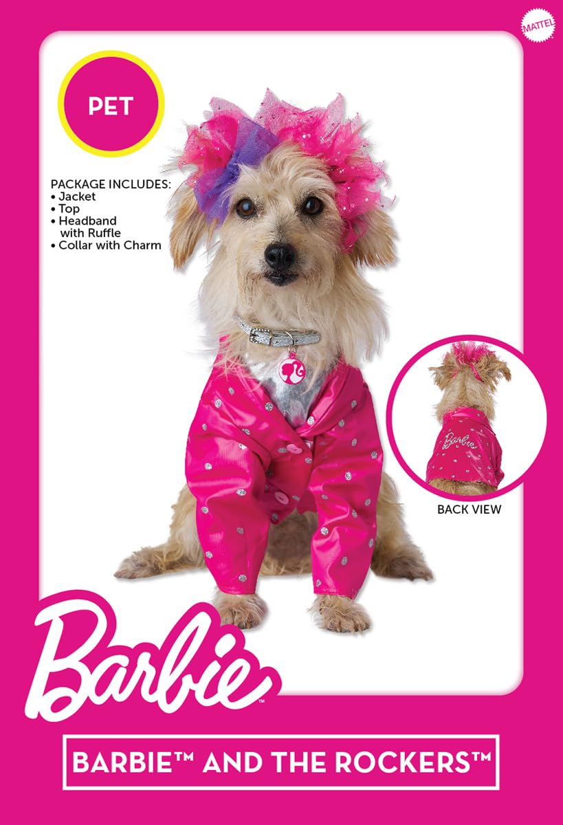 Barbie and The Rockers Dog Costume, Medium for Small Dogs