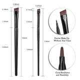 Fine Angled Eyeliner Brushes, Eye Liner brush, Ultra Thin Slanted Flat Angle for Beauty Cosmetic Tool