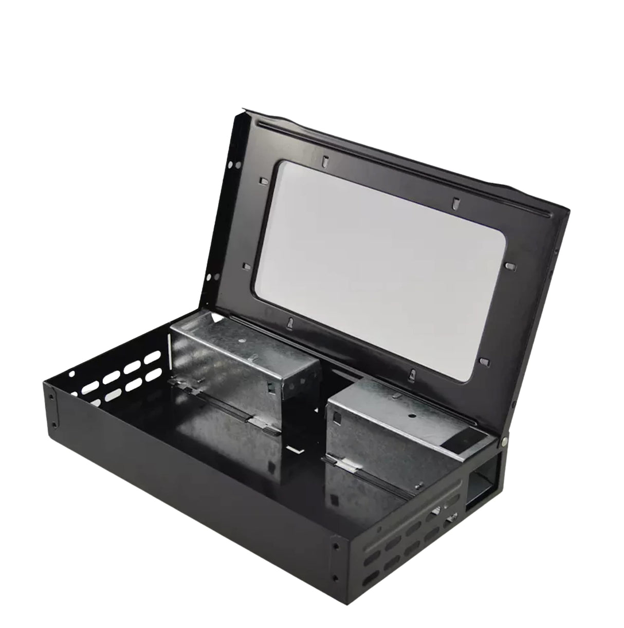 Tin Cat Multi-Catch and Release Humane Live Mouse Trap with Clear Window Lid for Indoor Outdoor Use | Sold by Canadian Supplier Local Pest Control (Black, 12 Pack)