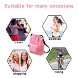 KIKIGOAL Dry Wet Separated Swimming Bag Portable Drawstring Backpack Waterproof Gym Sports Pool Beach Gear Bag