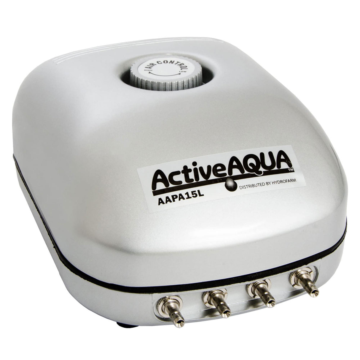AAPA15L Active Aqua, 4 Outlets, 6W, 15 L/min Air Pump, Silver,Grey