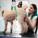 Dog Grooming Belly Band - Dogs Grooming Belly Straps with Adjustable Connector 2" Wide Nylon Unique Pattern Pet Bath Loops Restraint Noose(Color-1 (Long))