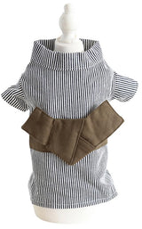 MaruPet Japanese Kimono for Pet Halloween Costume Bowknot Dog Dress for Small, Extra Small Dog X-Stripes XS