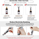 Acupuncture Pen 3-in-1 Electronic Acupuncture Pen for Pain Relief, Powerful Meridian Energy Pulse Massage Pen, Includes Massaging Gel