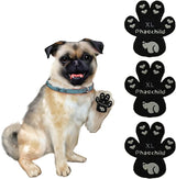 Phaechild Dog Paw Pads Anti-Slip Grips,Dog Paw Protectors for Senior Dogs on Hot Pavement,Provides Traction to Keep Them from Slipping on Smooth Floors 12 sets-48 Pads Black XL