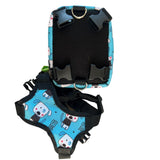 PawLook Dog Backpack to Wear with Chest Harness Self Carrier dogbag with Additional Pocket for Poop Bag Anti Slip Stylish Dog Bag for Your pet Street Smart Serie Pawsup Cute Small
