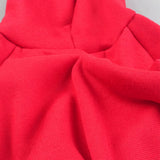 Love Me Fleece Dog Hoodie - Warm Cotton Grooming Sweater for Small, Medium & Large Dogs & Cats - Red, XL