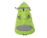 Dog Raincoat Waterproof Raincoats Dog rain Jacket Buttons Zipper Hood Drawstring Suitable for Small Medium Yorkie Terrier Schnauzer Poodle Border Collie Labrador 8lbs to 80lbs Green M