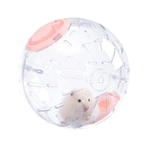 7.9 Inch Hamster Ball, Running Ball Toy, Transparent, Breathable, Promote Exercise Health, Reduce Stress, Easy to Clean, Hamster Accessory, for Syrian Dwarf Hamster, Gerbils, Mice, Small Pets, Pink