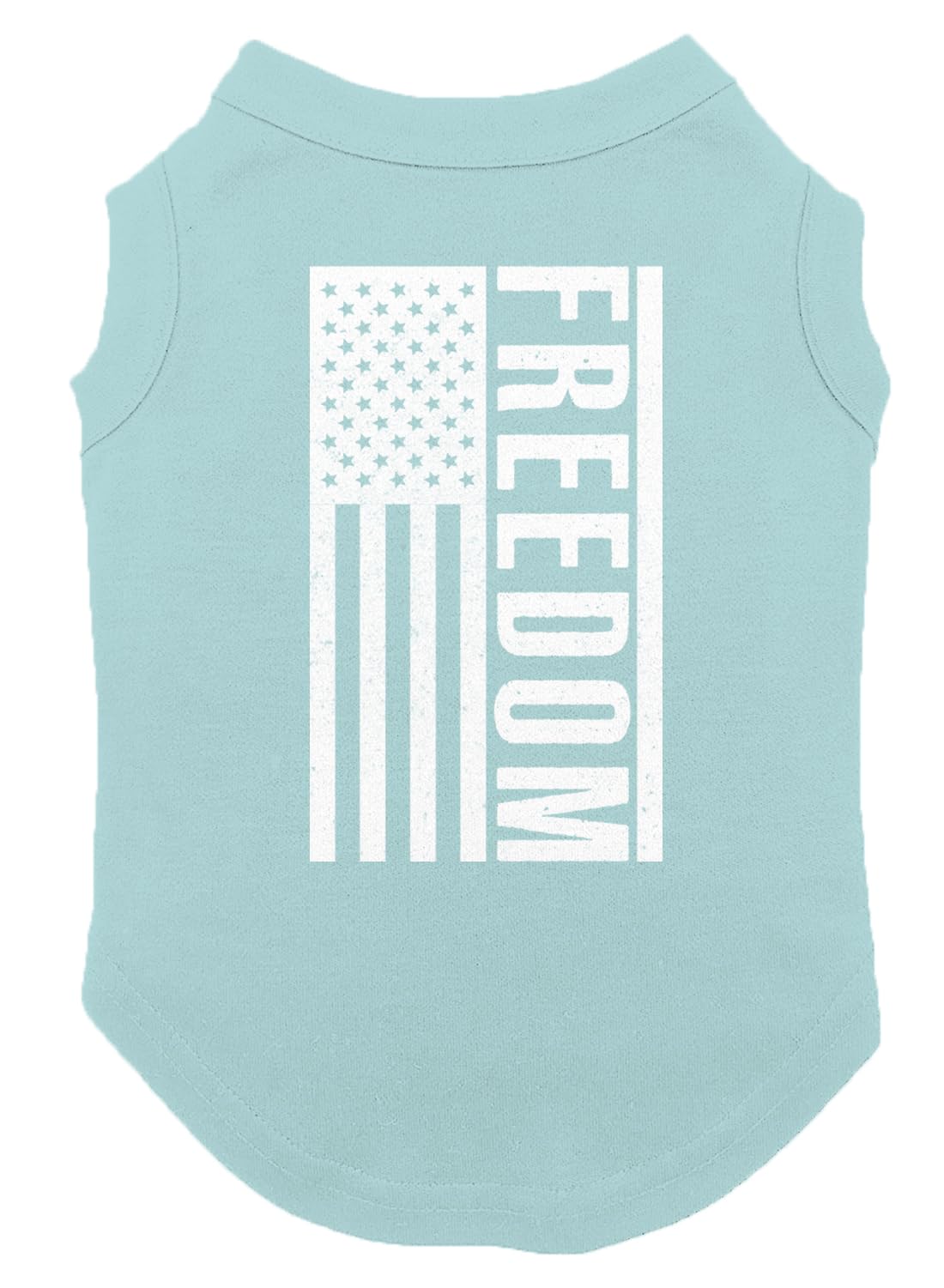 Freedom - USA American Flag Dog Shirt (Chill, Large)