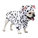DELIFUR Dog Halloween Dalmatian Costume - Adorable Dog Hoodies for Small Pet Cute Animal Clothes Cosplay Sweatshirt Spotted (Dalmatian, Small)