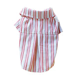 Dog Shirts for Small Dogs Cat Apparel Overalls Puppy Striped Pajamas Breathable Vest Summer Sweatshirt Lightweight Pet Clothes Birthday Holiday Outfits Red M
