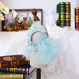 Furbabycare® Fashion Sweet Puppy Dog Autumn and Winter Princess Skirt Pet Dog Lace Cake Camisole Tutu Dress J-Blue X-Small