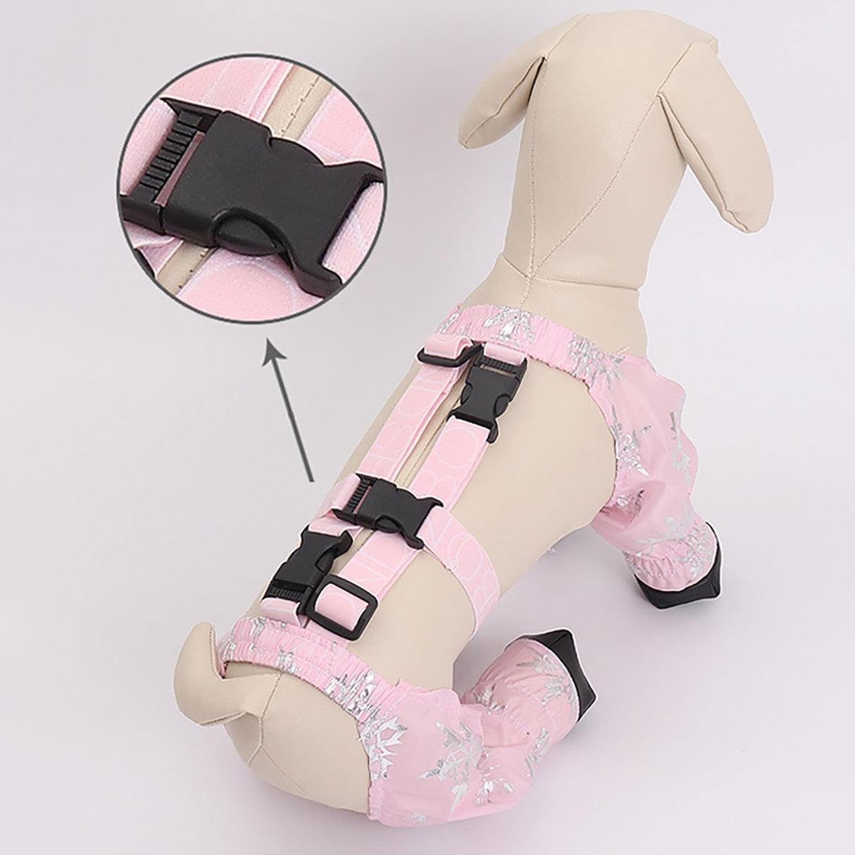 Paw Dog Boot Leggings, Dog Shoes, Dog Suspender Boots, Dirty Proof Dog Boot Leggings, Dog Paw Boot Leggings, Dog Boots with Suspenders for Outdoor Walking (Light Pink, XL)