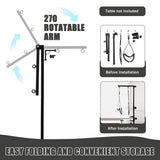 Dog Grooming Table Arm with Metal Clamp,35" Adjustable Portable Arm for Table with 1 Loop Noose & Two No Sit Haunch Holder,Grooming Restraint for Small Medium Pets