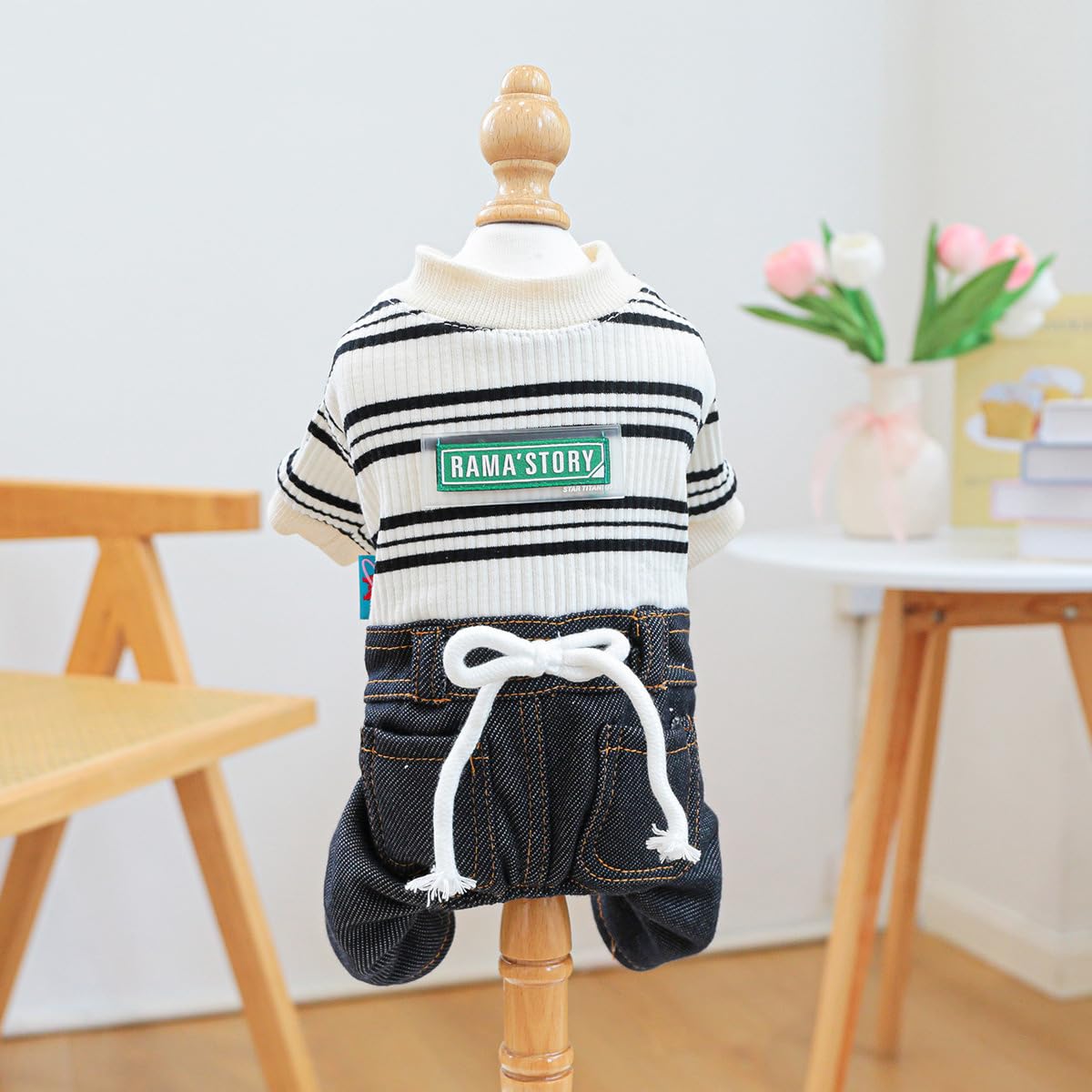 Dog Winter Clothes Pet Stylish Overalls for Small Medium Dogs Cute Puppy Jumpsuit Classic Small Dogs Boy Girl Clothes Comfortable Breathable Dog Bib Overalls Chihuahua Yorkies One Piece Outfits