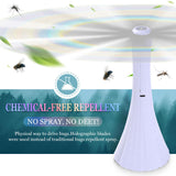 Rechargeable Fly Fans for Tables, Belfans Fly Fans for Outdoor Tables USB, Fly Fans to Keep Flies Away by Soft Blades, Food Fans for Camping, Picnic, Fishing, Fly Repellent Outdoor Patio, 3pcs, White