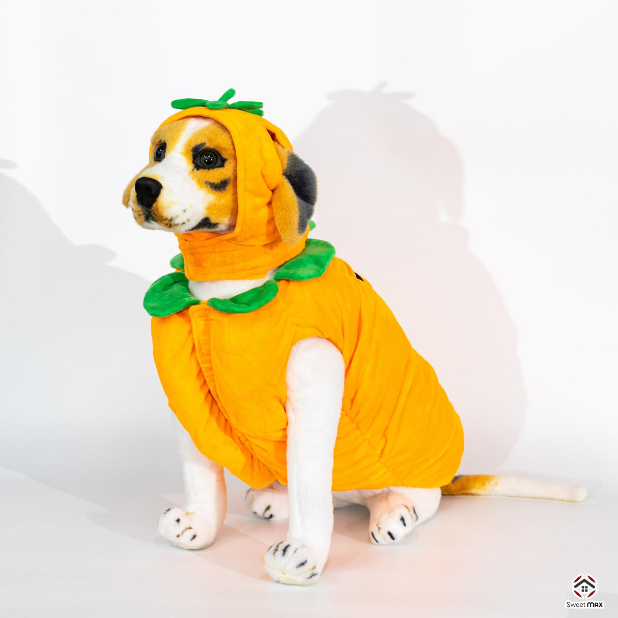Pumpkin Dog Costume Pumpkin Pet Cosplay Outfits Hat Cute Novelty Pet Halloween Costume Party Favors Birthday Clothes Cats Dogs Orange (Pumpkin Dog Costume, Medium)