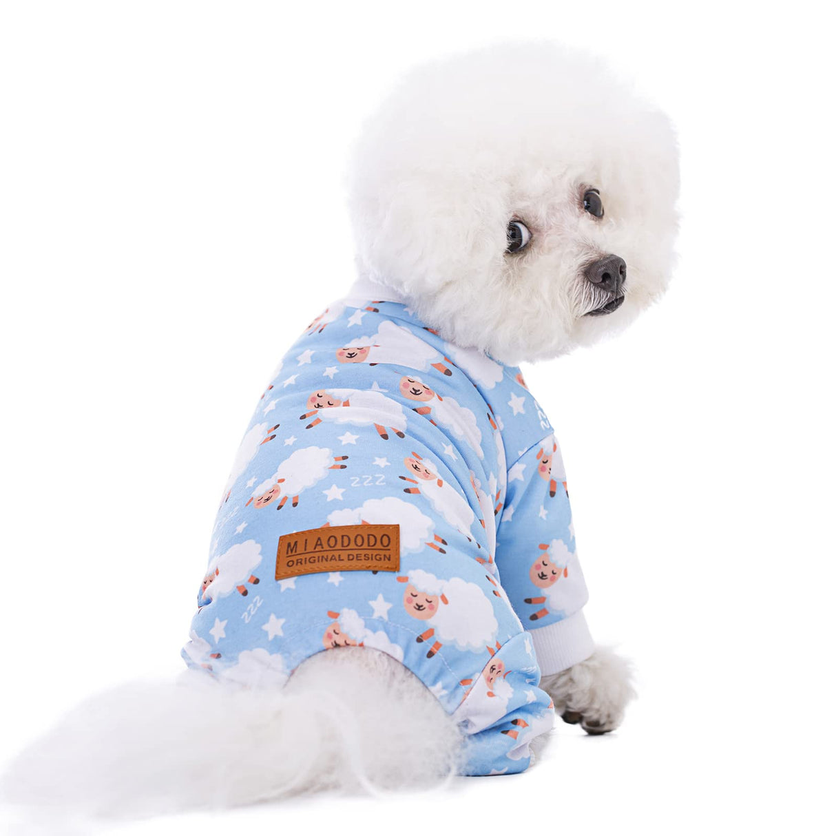 Blue Puppy Christmas Dog Clothes Pajamas for Small Medium Dogs Girl Boy,Funny Pet Cat Dog Shirts Costume Sweaters Pjs Onesie Shirt,Doggie Onesies Cat Pet Outfit Frenchie Clothes