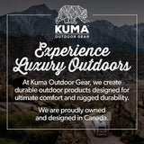 Kuma Outdoor Gear Lazy Bear Dog Bed with Carry Bag, Ultimate Portable Luxury Outdoor Dog Bed for Camping, Glamping & Outdoor Adventures (Heather Grey)