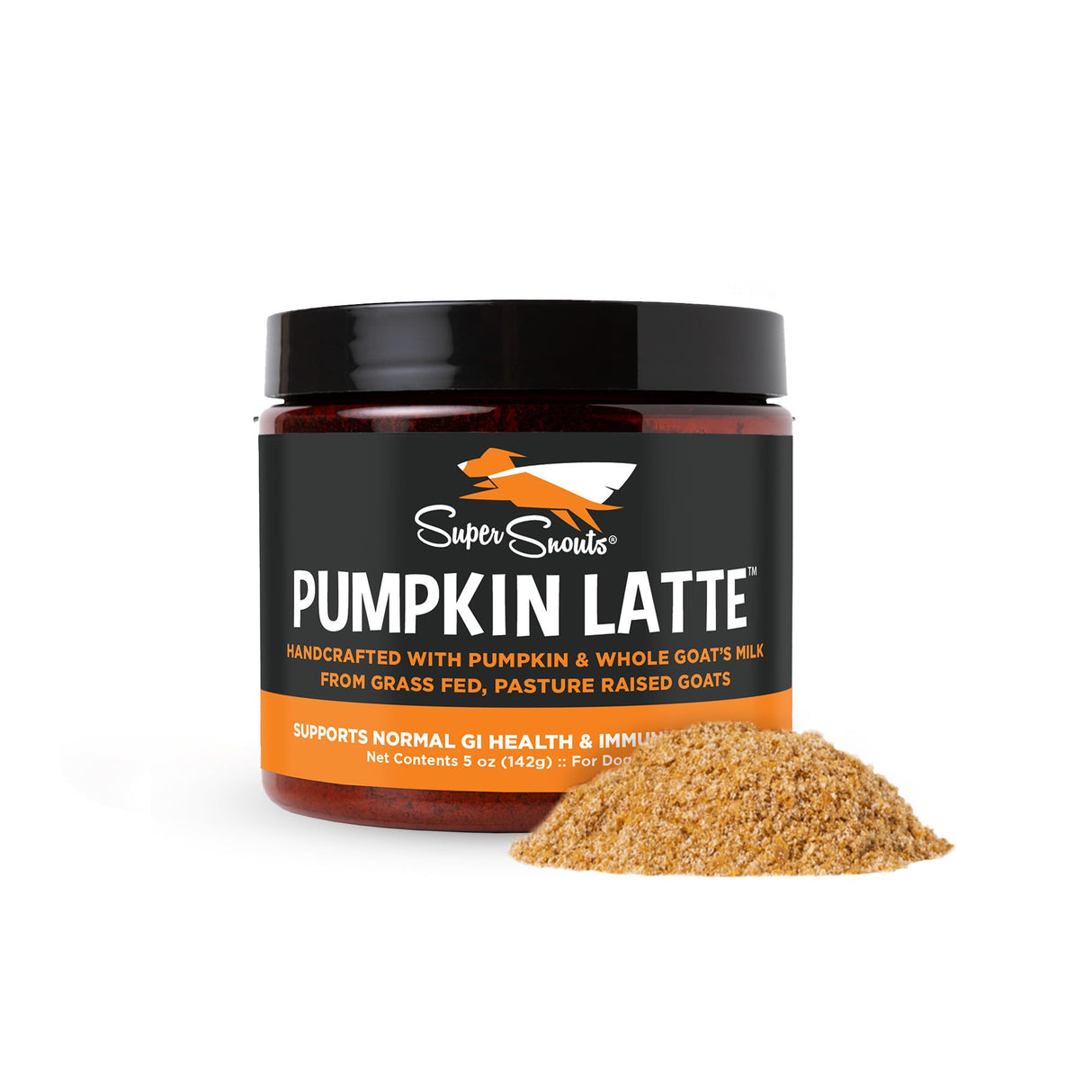 Diggin's Your Dog Super Snouts Pumpkin Latte Digestive Supplement for Dogs and Cats, 5 Ounce - Antibiotic Free, Maintains Healthy Gut, Promotes Stool Consistency