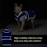 MIGOHI Reflective Waterproof Windproof Dog Coat - Warm Jacket Reversible Stormguard Winter Vest for Small to Large Dogs (Navy, M)