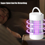 Bug Zapper Indoor & Outdoor,Electric Mosquito Zapper Killer Fly Zapper with Night Light Cordless USB Rechargeable Mosquito Repellent Outdoor Patio Fly Killer for Yard Patio Home - White