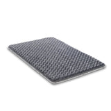 Small Dog Bed for Crate High Resilience Foam Crate Pad Mat for Medium Dogs Washable Anti-Slip,17" x 11",Dark Gray