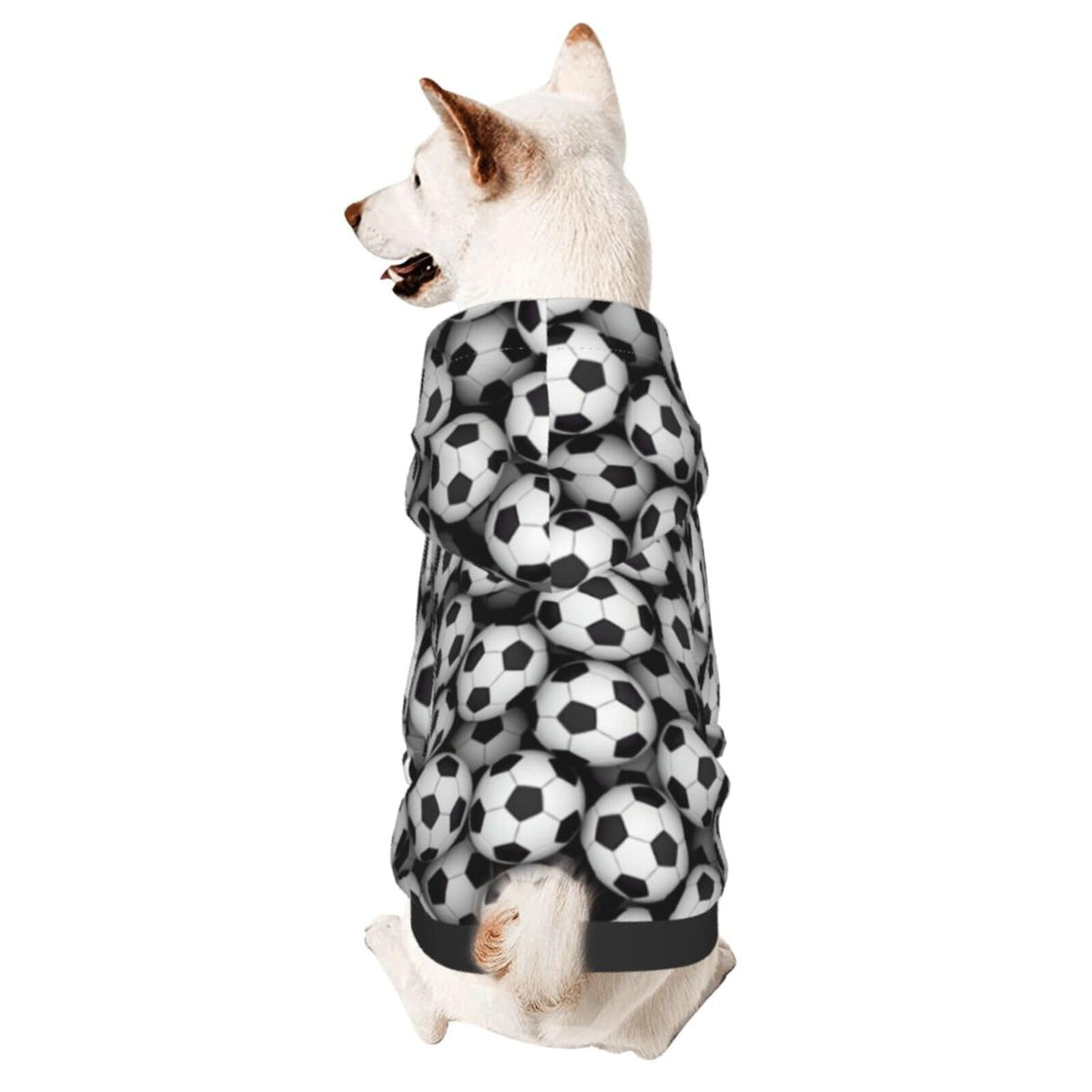 FuriTou Sports Football Soccer Small Pet Hoodies Soft Dogs Cats Sweatshirt Warm Dog Clothes Sweater with Hat Large