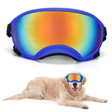 Large Dog Sunglasses Dog Goggles Pet Glasses Pet Eyewear with Adjustable Strap,Glasses for Medium Large Dog Swimming Skating Glasses UV Proof Windproof Dustproof