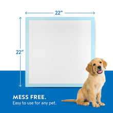 Load image into Gallery viewer, Puppy Pads Pet Pee Pads for Dogs &amp; Puppy Training [100-COUNT] Potty Pads for Dogs 22" x 22" Leak-Proof Dog Pee Pads - Quick-Dry Surface - Heavy Duty Absorbent Disposable Dog Wee Pad Bulk Pack
