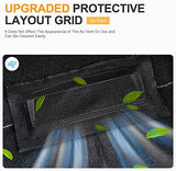 Backseat Air Vent Cover for Tesla Model 3 & Model Y, 2-Pack Rear Seat Air Condition Outlet Protector with Upgraded Mesh Cloth and Velcro, Car Air Vent Accessories for Tesla Model Y / 3
