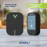 VEYOFLY Flying Insect Trap Refill- Plug in Bug Catcher Indoor Refills, Indoor Fly Trap, Indoor Fly Trap,Trap for Mosquitos, Bugs, Insects, Gnats, Moth and Fruit Flies -Plug in Refill (Pack of 5)