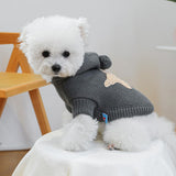Small Dog Hooded Sweaters Puppy Cute Knitted Sweater Winter Clothes Dog Cute Christmas Knitwear Cat Lightweight Warm Hoodies Outfits Chihuahua Sweater Yorkie Teacup Birthday Holiday Dog Clothes
