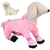 Suspender Boots for Dogs Size M, Dustproof Half-Pack Ice Silk, Adjustable Dog Boot Leggings with Non-Slip Straps