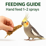5lbs Economy & Special Spray Millet for Birds – GMO-Free, No Stems (Only Edible Tops) – 100% Natural Sun-Dried Foraging Treat for Cockatiels, Lovebirds, Parakeets, Finches & Canaries