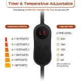 AFDUV Pet Heating Pads for Cats & Dogs Outdoor Indoor, 17.7 * 17.7inches Puppy Cat Heating Pad Bed Mat Outdoor Waterprooof, Heated Dog Blanket Bed Outside, Gifts for Cats Puppy in Winter