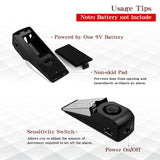 EMDMAK Door Stop Alarm with 120DB Siren Door Stop for Home & Travel (Black) (Pack of 2)