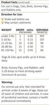 Amber NaturalZ Kochi Free Herbal Supplement for Dogs, Cats, Birds, Guinea Pigs, and Rabbits | Pet Herbal Supplement for Healthy Stool Support | 1 Fluid Ounce Glass Bottle | Manufactured in The USA