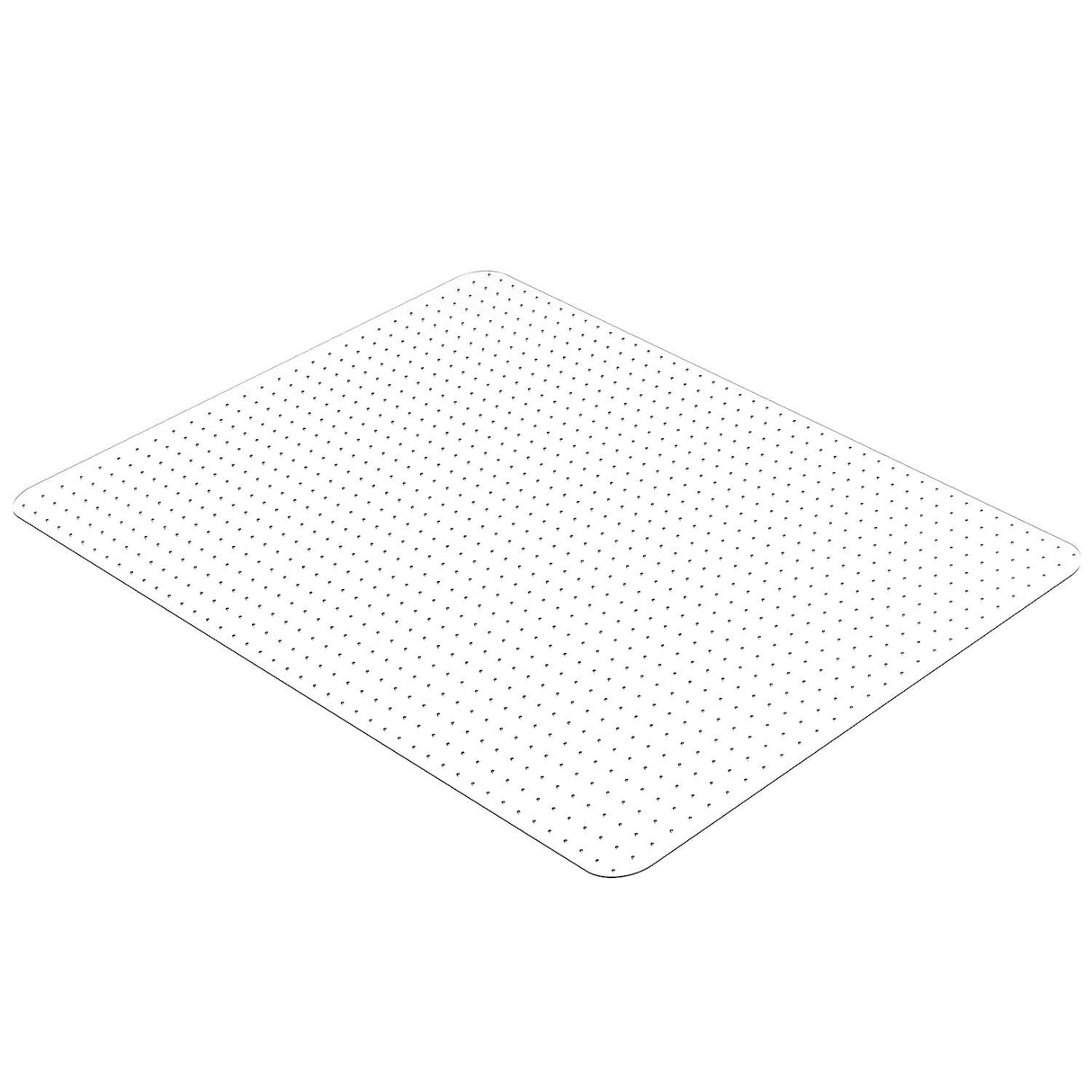 HOMEK Office Chair Mat for Low Pile Carpet, 48” x 36” Transparent Office Desk Chair Mat for Carpeted Floors, Studded Carpet Floors Protector Mat for Home & Offices